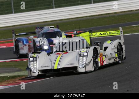 Christian Klien (AUT) / Vitantonio Liuzzi (ITA) #04 Team Bykolles CLM P1/01 - AER. FIA-Langstrecken-Weltmeisterschaft, Runde 1, Freitag, 10. April 2015. Silverstone, England. Stockfoto