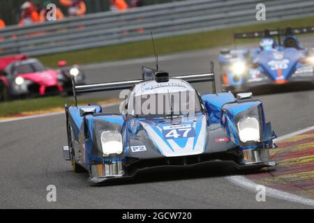 Matthew Howson (GBR) / Richard Bradley (GBR) / Nicolas Lapierre (FRA) #47 KCMG Oreca 05 Nissan. FIA-Langstrecken-Weltmeisterschaft, Runde 2, Freitag, 1. Mai 2015. Spa-Francorchamps, Belgien. Stockfoto