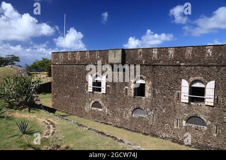 Wahrzeichen von Fort Napoleon Guadeloupe - Les Saintes Inseln. Terre de Haut. Stockfoto