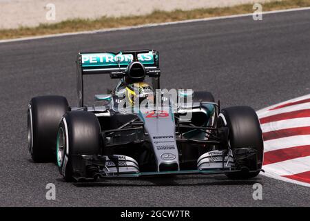 Pascal Wehrlein (GER) Mercedes AMG F1 W06 Reservefahrer. Formula One Testing, Mittwoch, 13. Mai 2015. Barcelona, Spanien. Stockfoto