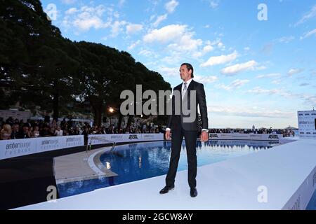Adrian Sutil (GER) Williams Reserve Driver bei der Amber Lounge Fashion Show. Großer Preis von Monaco, Freitag, 22. Mai 2015. Monte Carlo, Monaco. Stockfoto