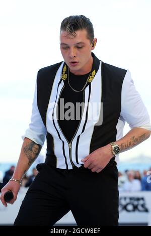 John Newman (GBR) Sänger bei der Amber Lounge Fashion Show. Großer Preis von Monaco, Freitag, 22. Mai 2015. Monte Carlo, Monaco. Stockfoto
