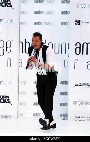 John Newman (GBR) Sänger bei der Amber Lounge Fashion Show. Großer Preis von Monaco, Freitag, 22. Mai 2015. Monte Carlo, Monaco. Stockfoto