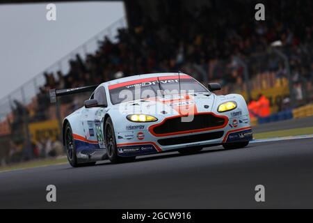 Francesco Castellacci (ITA) / Roald Goethe (GER) / Stuart Hall (GBR) #96 Aston Martin Racing Aston Martin Vantage V8. Le Mans Testing, Freitag, 29. - Sonntag, 31. Mai 2015. Le Mans, Frankreich. Stockfoto