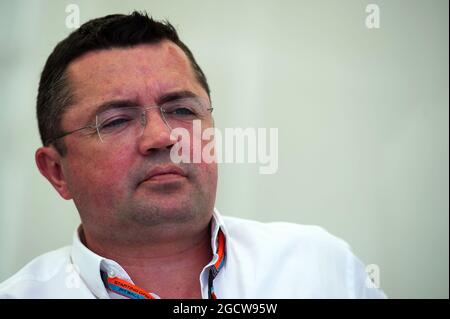 Eric Boullier (FRA) McLaren Racing Director. Großer Preis von Kanada, Donnerstag, 4. Juni 2015. Montreal, Kanada. Stockfoto