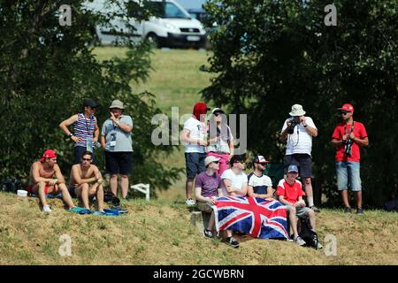 Lüfter. Großer Preis von Ungarn, Freitag, 24. Juli 2015. Budapest, Ungarn. Stockfoto
