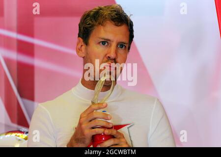 Sebastian Vettel (GER) Ferrari. Großer Preis von Ungarn, Freitag, 24. Juli 2015. Budapest, Ungarn. Stockfoto