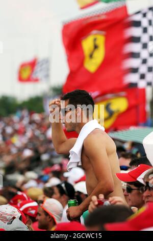 Lüfter. Großer Preis von Ungarn, Samstag, 25. Juli 2015. Budapest, Ungarn. Stockfoto