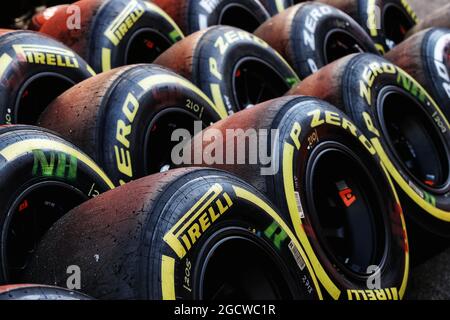 Pirelli-Reifen. Großer Preis von Ungarn, Samstag, 25. Juli 2015. Budapest, Ungarn. Stockfoto