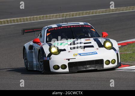 Richard Lietz (AUT) / Michael Christensen (DEN) #91 Porsche Team Manthey Porsche 911 RSR. FIA-Langstrecken-Weltmeisterschaft, Runde 4, Samstag, 29. August 2015. Nürburgring, Deutschland. Stockfoto