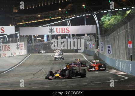 Daniel Ricciardo (AUS) Red Bull Racing RB11. Großer Preis von Singapur, Sonntag, 20. September 2015. Marina Bay Street Circuit, Singapur. Stockfoto