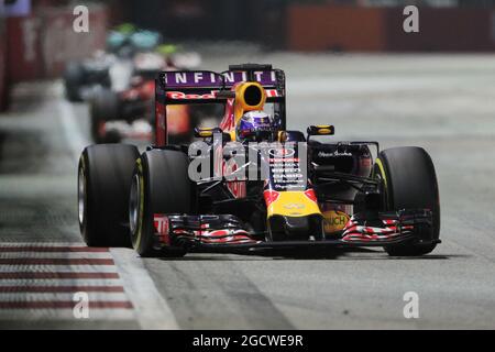 Daniel Ricciardo (AUS) Red Bull Racing RB11. Großer Preis von Singapur, Sonntag, 20. September 2015. Marina Bay Street Circuit, Singapur. Stockfoto