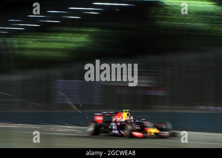 Daniil Kvyat (RUS) Red Bull Racing RB11. Großer Preis von Singapur, Sonntag, 20. September 2015. Marina Bay Street Circuit, Singapur. Stockfoto