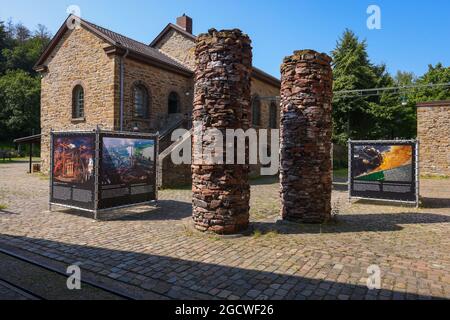 Witten, Nordrhein-Westfalen, Deutschland - LWL Industriemuseum Nachtigall und Dükelberg Ziegelei im Muttental am Ruhrgebiet Stockfoto