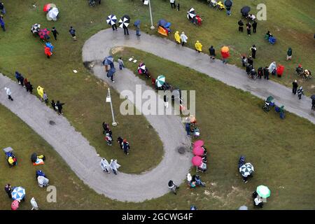 Lüfter an der Rennstrecke. Großer Preis der Vereinigten Staaten, Sonntag, 25. November 2015. Circuit of the Americas, Austin, Texas, USA. Stockfoto