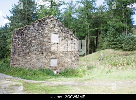 Verlassene Farm Gebäude im Macclesfield Forest Macclesfield Heshire England Stockfoto