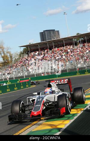 Romain Grosjean (FRA) Haas F1 Team VF-16. Großer Preis von Australien, Sonntag, 20. März 2016. Albert Park, Melbourne, Australien. Stockfoto