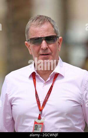 Martin Brundle (GBR), Kommentator von Sky Sports. Großer Preis von Bahrain, Freitag, 1. April 2016. Sakhir, Bahrain. Stockfoto