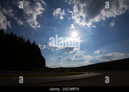 Szenische Action bei wenig Licht. FIA-Langstrecken-Weltmeisterschaft, Runde 2, Samstag, 7. Mai 2016. Spa-Francorchamps, Belgien. Stockfoto