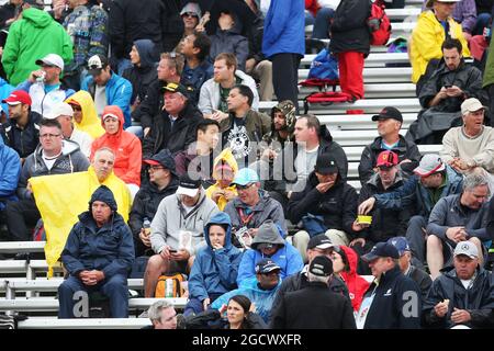 Fans in der Tribüne. Großer Preis von Kanada, Samstag, 11. Juni 2016. Montreal, Kanada. Stockfoto