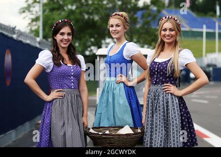 Formula Una für Mädchen. Großer Preis von Österreich, Donnerstag, 30. Juni 2016. Spielberg, Österreich. Stockfoto