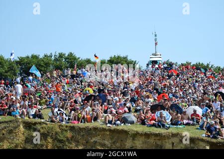 Lüfter. Großer Preis von Ungarn, Sonntag, 24. Juli 2016. Budapest, Ungarn. Stockfoto