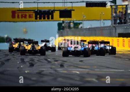Der Start des Rennens. Großer Preis von Ungarn, Sonntag, 24. Juli 2016. Budapest, Ungarn. Stockfoto