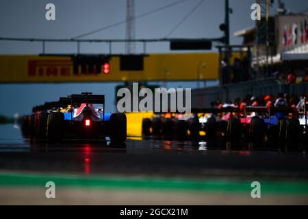 Das Startfeld vor dem Start des Rennens. Großer Preis von Ungarn, Sonntag, 24. Juli 2016. Budapest, Ungarn. Stockfoto