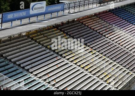 Eine leere Tribüne. Großer Preis von Deutschland, Freitag, 29. Juli 2016. Hockenheim, Deutschland. Stockfoto