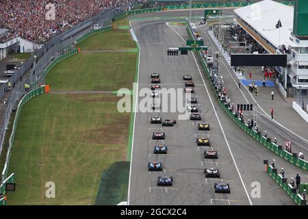 Der Start des Rennens. Großer Preis von Deutschland, Sonntag, 31. Juli 2016. Hockenheim, Deutschland. Stockfoto