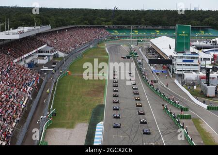 Der Start des Rennens. Großer Preis von Deutschland, Sonntag, 31. Juli 2016. Hockenheim, Deutschland. Stockfoto