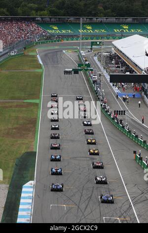 Der Start des Rennens. Großer Preis von Deutschland, Sonntag, 31. Juli 2016. Hockenheim, Deutschland. Stockfoto