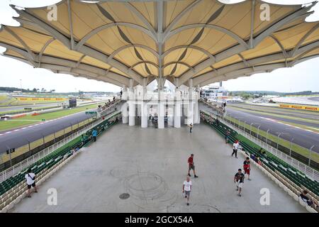 Die Tribüne. Großer Preis von Malaysia, Samstag, 1. Oktober 2016. Sepang, Kuala Lumpur, Malaysia. Stockfoto