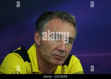 Bob Bell (GBR) Renault Sport F1 Team Chief Technical Officer bei der FIA Pressekonferenz. Großer Preis von Japan, Freitag, 7. Oktober 2016. Suzuka, Japan. Stockfoto