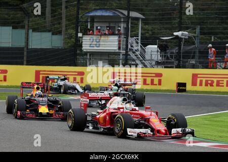 Sebastian Vettel (GER) Ferrari SF16-H. Großer Preis von Japan, Sonntag, 9. Oktober 2016. Suzuka, Japan. Stockfoto