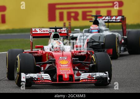 Sebastian Vettel (GER) Ferrari SF16-H. Großer Preis von Japan, Sonntag, 9. Oktober 2016. Suzuka, Japan. Stockfoto