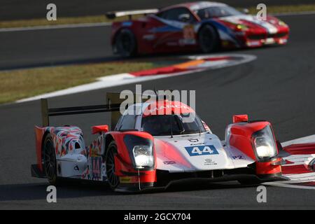 Matthew Rao (GBR) / Richard Bradley (GBR) / Roberto Mehri (ESP) #44 Manor Orca 05 - Nissan. FIA-Langstrecken-Weltmeisterschaft, Runde 7, Six Hours of Fuji, Freitag, 14. Oktober 2016. Fuji, Japan. Stockfoto