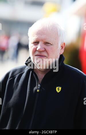 Norbert Vettel (GER), Vater von Sebastian Vettel (GER) Ferrari. Formel-1-Tests, Tag 1, Montag, 27. Februar 2017. Barcelona, Spanien. Stockfoto