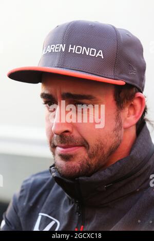 Fernando Alonso (ESP) McLaren. Formel-1-Tests, Tag 1, Montag, 27. Februar 2017. Barcelona, Spanien. Stockfoto