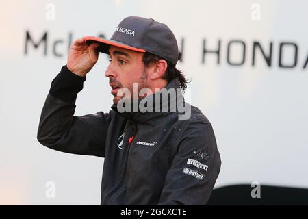 Fernando Alonso (ESP) McLaren. Formel-1-Tests, Tag 1, Montag, 27. Februar 2017. Barcelona, Spanien. Stockfoto