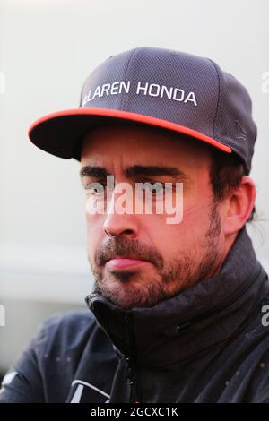 Fernando Alonso (ESP) McLaren. Formel-1-Tests, Tag 1, Montag, 27. Februar 2017. Barcelona, Spanien. Stockfoto