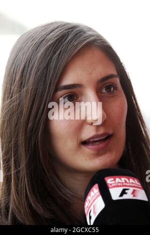 Tatiana Calderon (COL) sauber F1 Team Development Driver. Formel-1-Tests, Tag 2, Dienstag, 28. Februar 2017. Barcelona, Spanien. Stockfoto