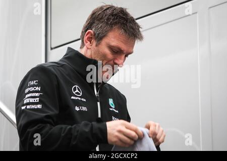 James Allison (GBR) Mercedes AMG F1 Technical Director. Formula One Testing, Tag 2, Mittwoch, 8. März 2017. Barcelona, Spanien. Stockfoto