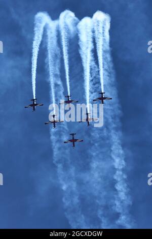 Eine Luftanzeige. Großer Preis von Australien, Samstag, 25. März 2017. Albert Park, Melbourne, Australien. Stockfoto