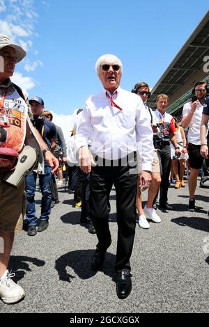 Bernie Ecclestone (GBR) am Start. Großer Preis von Spanien, Sonntag, 14. Mai 2017. Barcelona, Spanien. Stockfoto