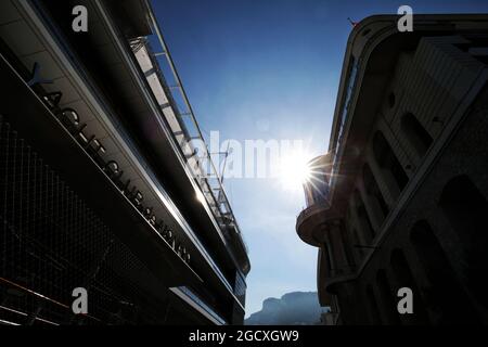 Monaco-Atmosphäre. Großer Preis von Monaco, Mittwoch, 24. Mai 2017. Monte Carlo, Monaco. Stockfoto