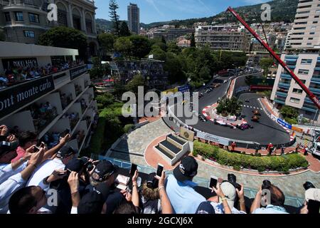 Der Start des Rennens. Großer Preis von Monaco, Sonntag, 28. Mai 2017. Monte Carlo, Monaco. Stockfoto