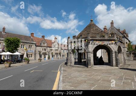 The Buttercross and Market Place, Somerton, Somerset, England, Vereinigtes Königreich, Europa Stockfoto