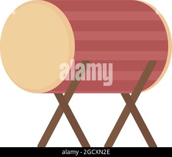 Ramadan Trommel halb flach Farbe Vektor Objekt Stock Vektor