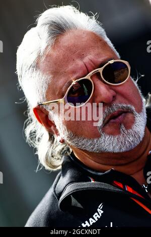 Dr. Vijay Mallya (IND) Sahara Force India F1 Team Owner. Großer Preis von Großbritannien, Freitag, 14. Juli 2017. Silverstone, England. Stockfoto